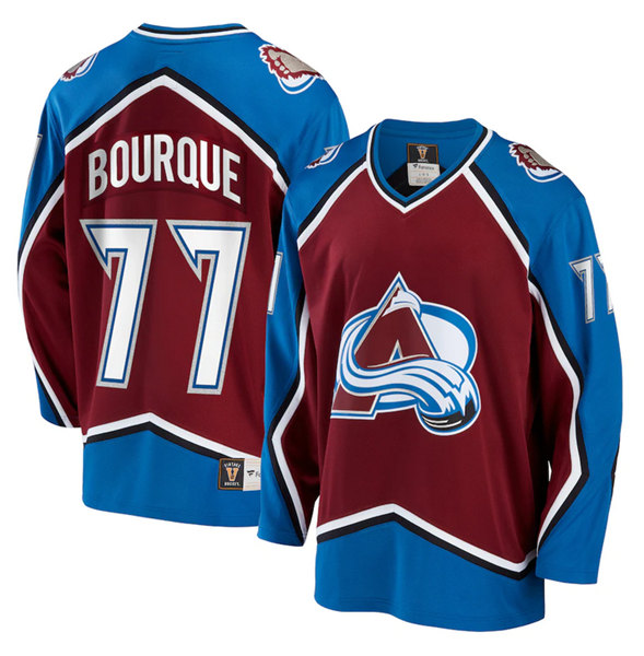 Men's Colorado Avalanche #77 Ray Bourque Red Stitched Jersey Men's Colorado Avalanche #77 Ray Bourque Red Stitched Jersey